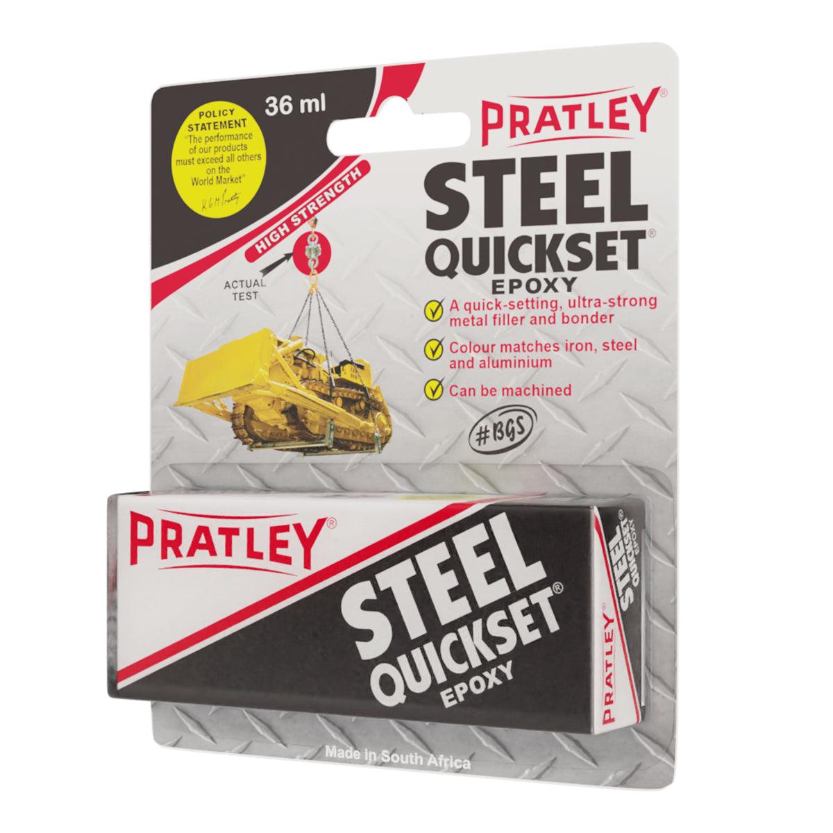 Pratley Quickset Steel 36 Ml Per Pack New Package - Livestainable.co.za