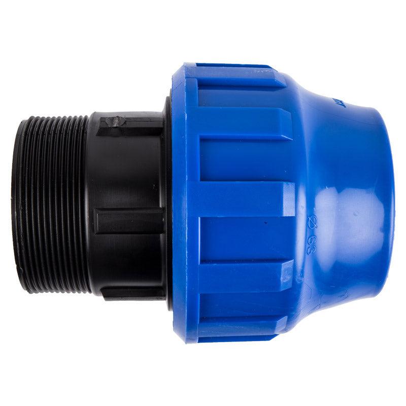 Plast Adaptor Compression Male 75 X2 1/2 - Livestainable.co.za