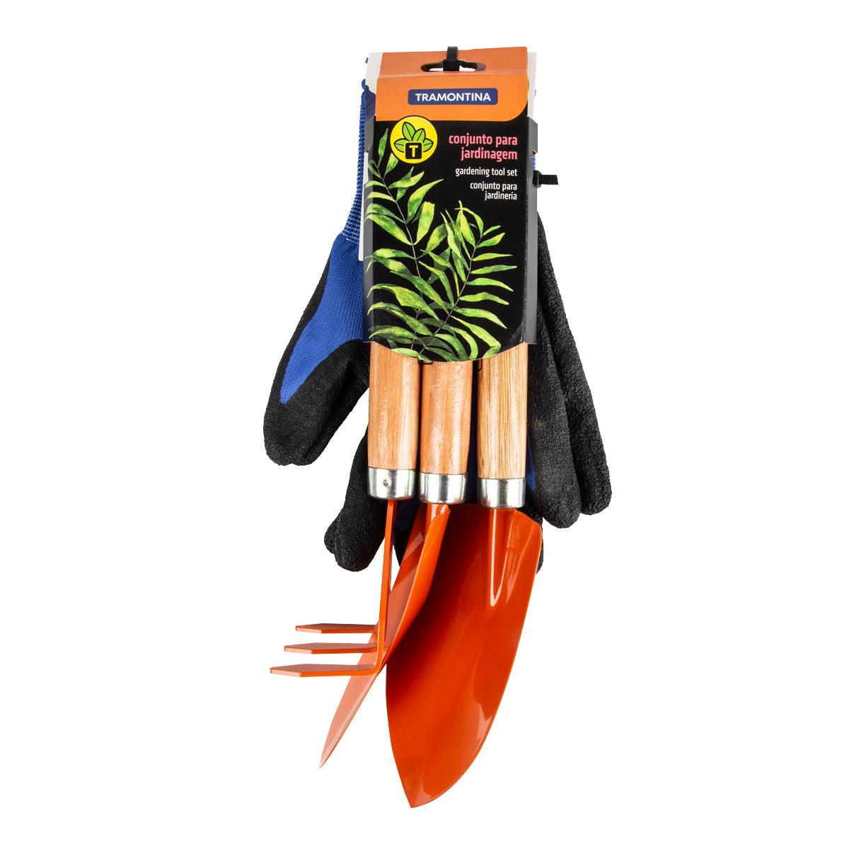 Tramontina Garden Tool Set And Gloves 3 Piece - Livestainable.co.za