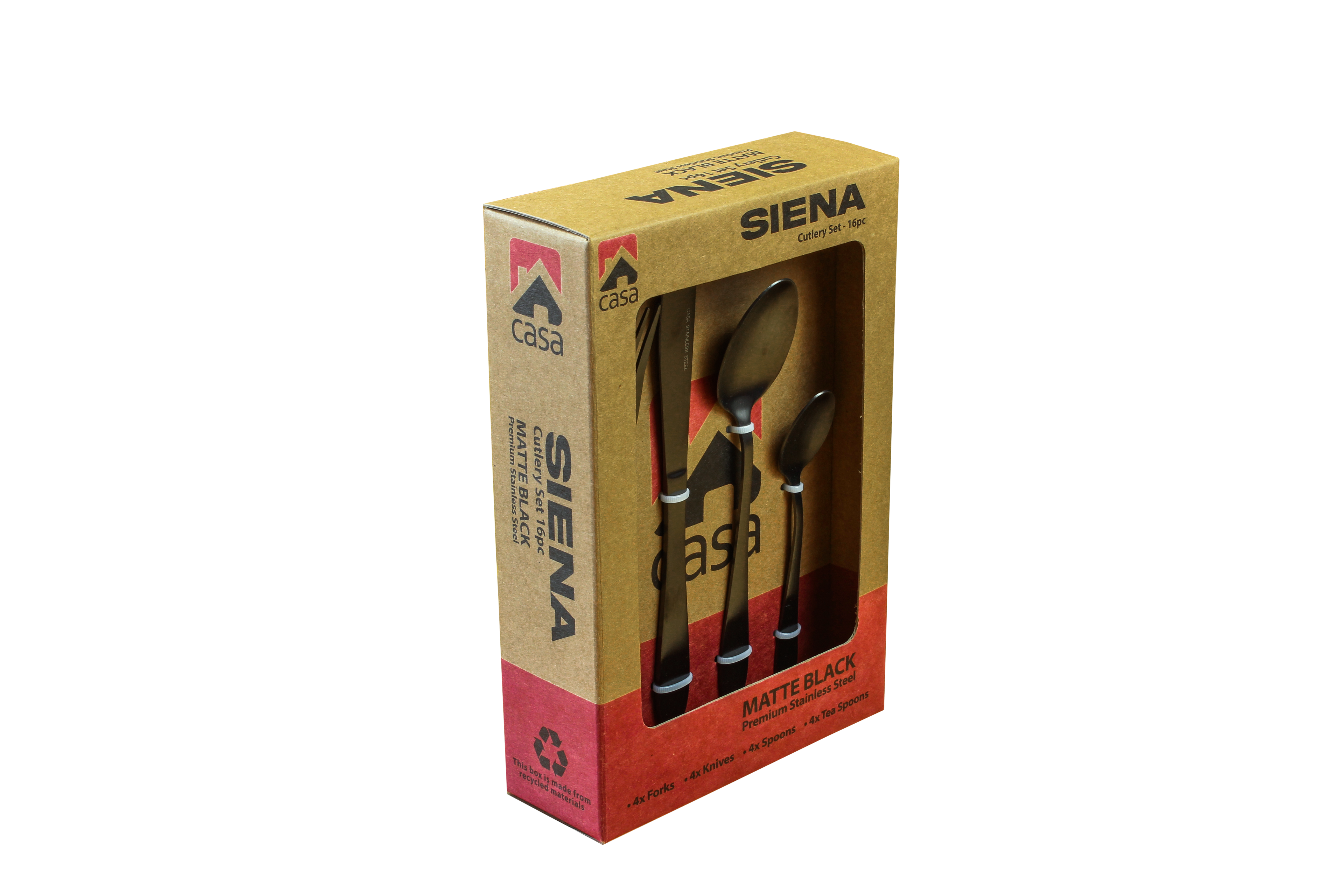 Casa Siena 16 Piece Cutlery Set | Steel