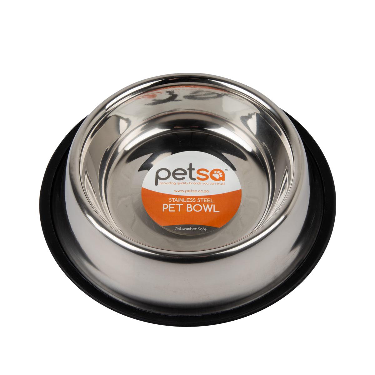 Dog Bowl S/Steel Non Tip Anti Skid 26 Cm / 765 Ml - Livestainable.co.za