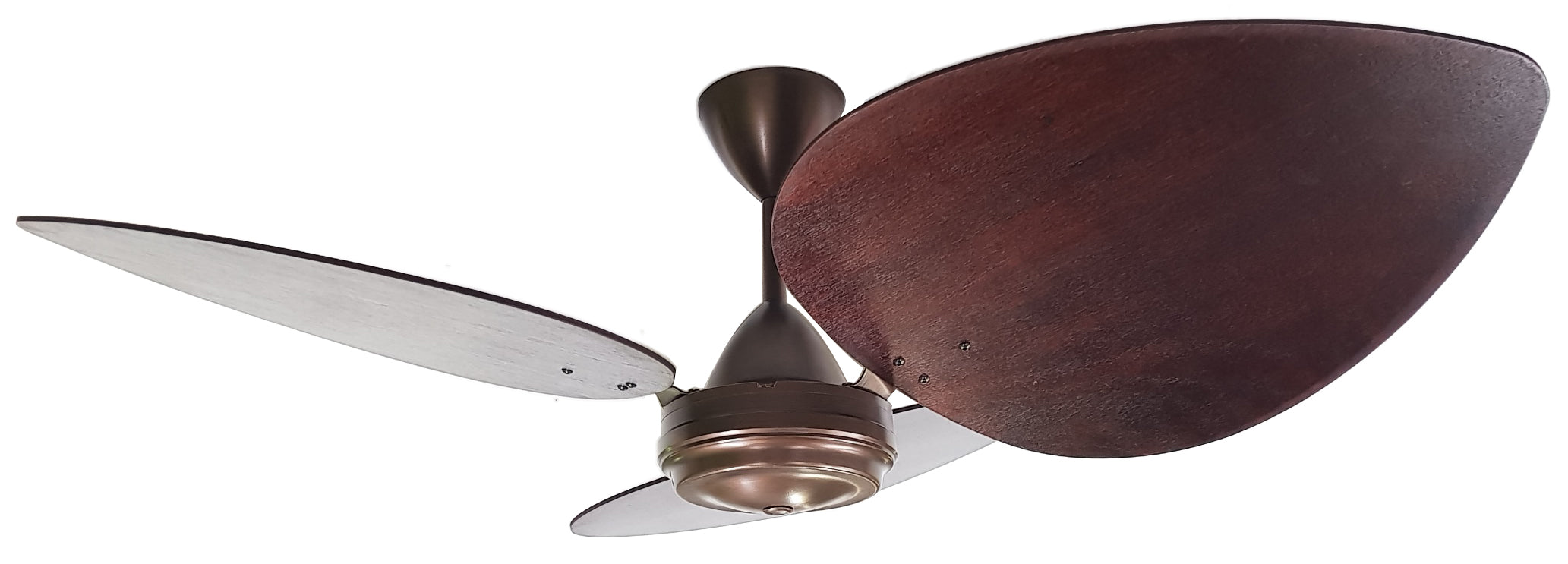 Motor High Breeze 100 Antique Bronze Blade Wood 3 1200mm Palm Leaf Oval Mahogany + Reg2F Wall Controller