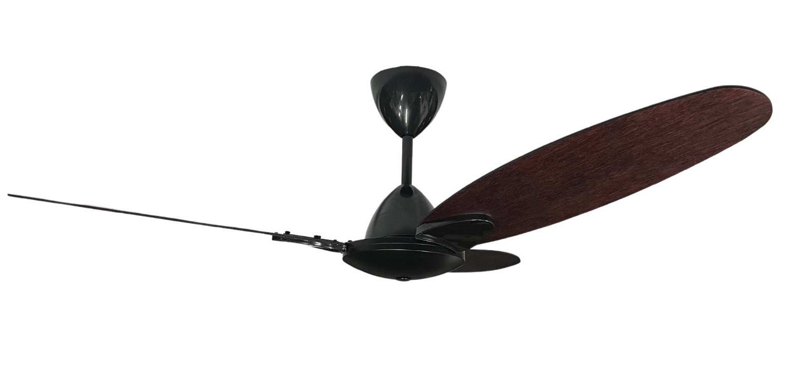 Senorita Motor Black 3 x 1200mm Wood Blades Mahogany + Reg1F1S Wall Controller