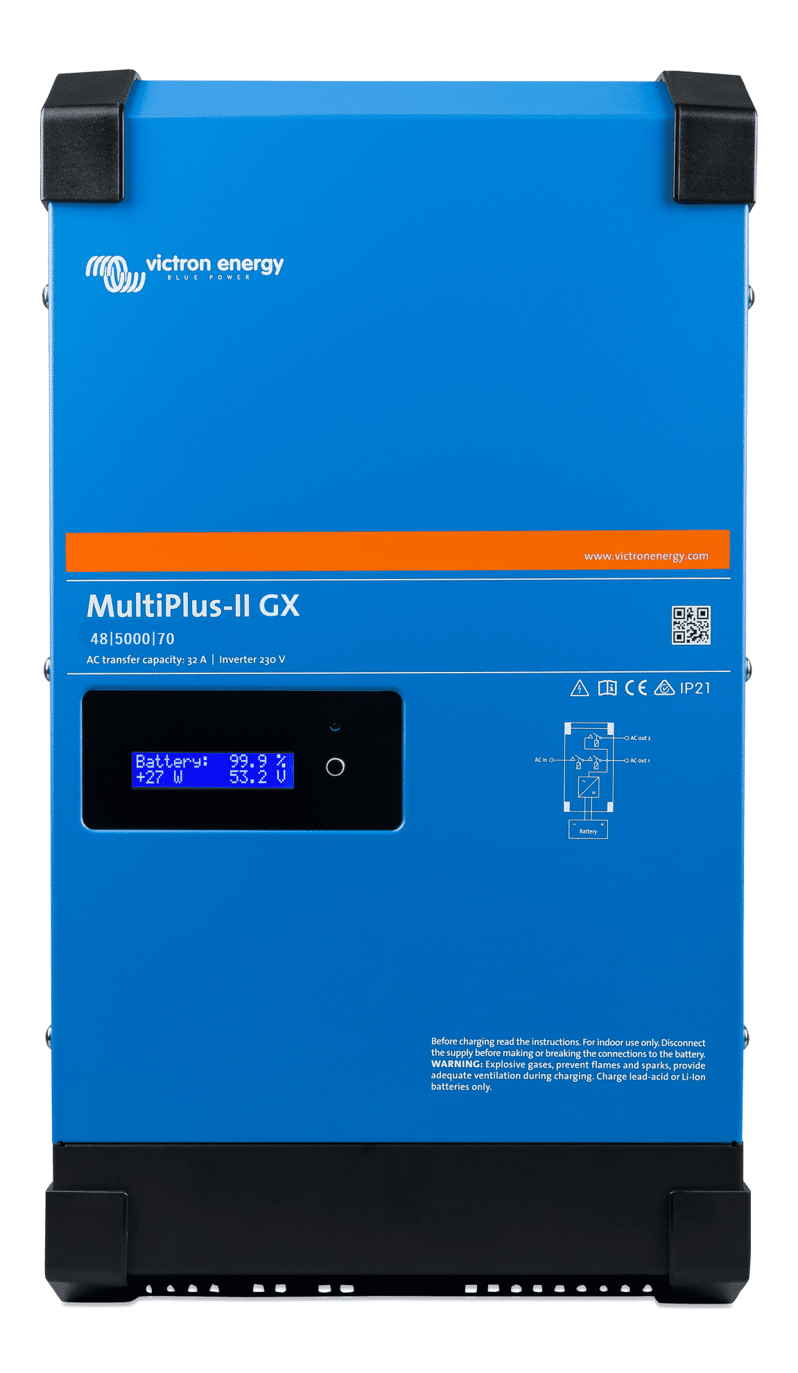 Victron MultiPlus-II 48/5000/70-50 230V GX Sine Wave Charger Inverter - Livestainable.co.za