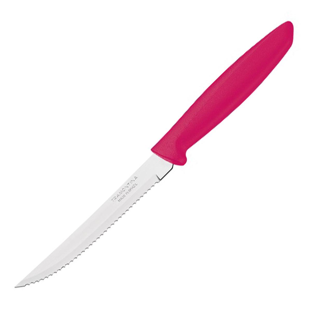 Tramontina Plenus Steak Knife 13 Cm Pink - Livestainable.co.za