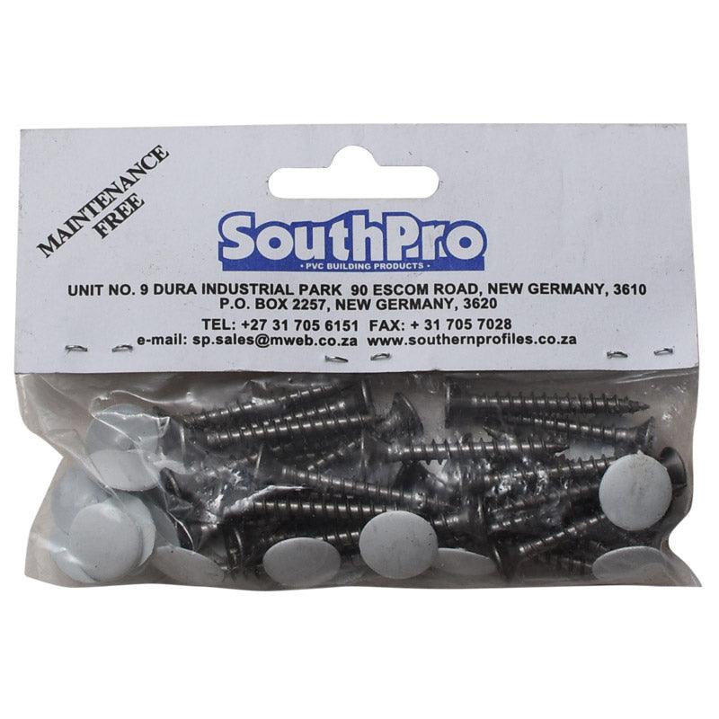 Pvc Board Fixing Screw & Cap (25/Bag) - Livestainable.co.za