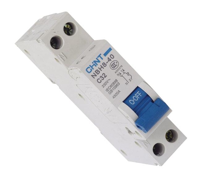 Mini Circuit Breaker 20 A 1 P+N 4.5 Ka Geyser Nbh8 40 120 - Livestainable.co.za