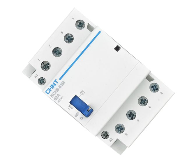 Manual Contactor Modular 4 P 2 No 2 Nc 63 A 240 V Coil Nch8 63 M/22 Ac240 50