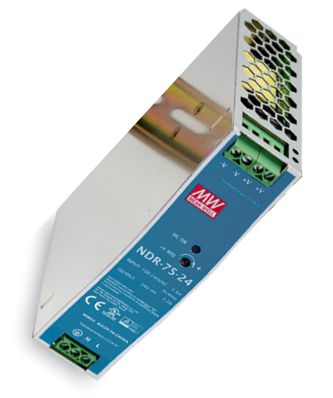 Power Supply D/R In=220 V @ 1.6 A Out=24 V@3.2 A 75 W Ndr 75 24