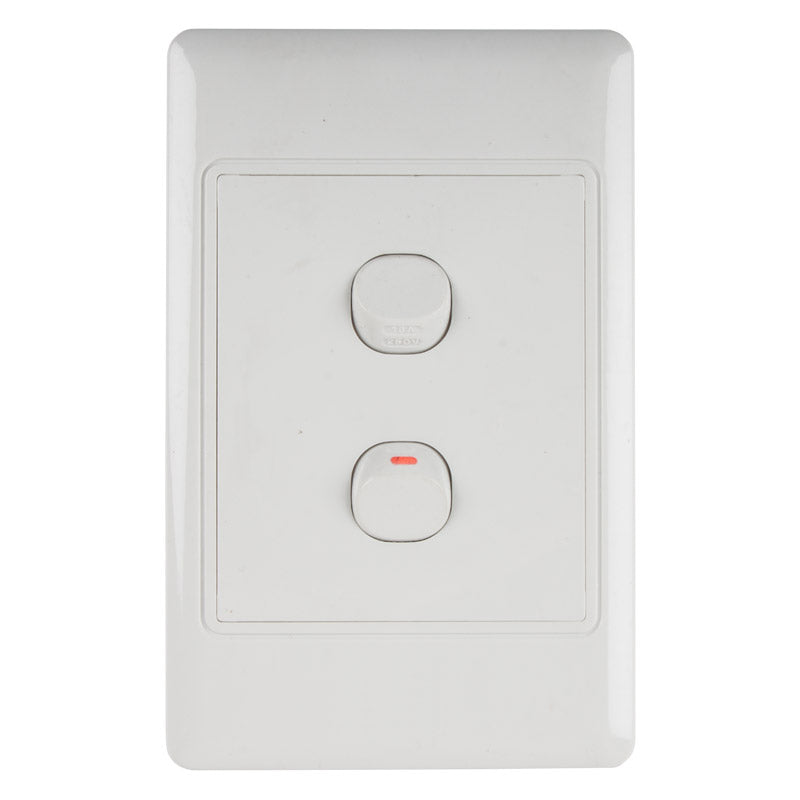 Nexus Light Switch With Cover 16 Amp 4 X2 1 Way 2 L