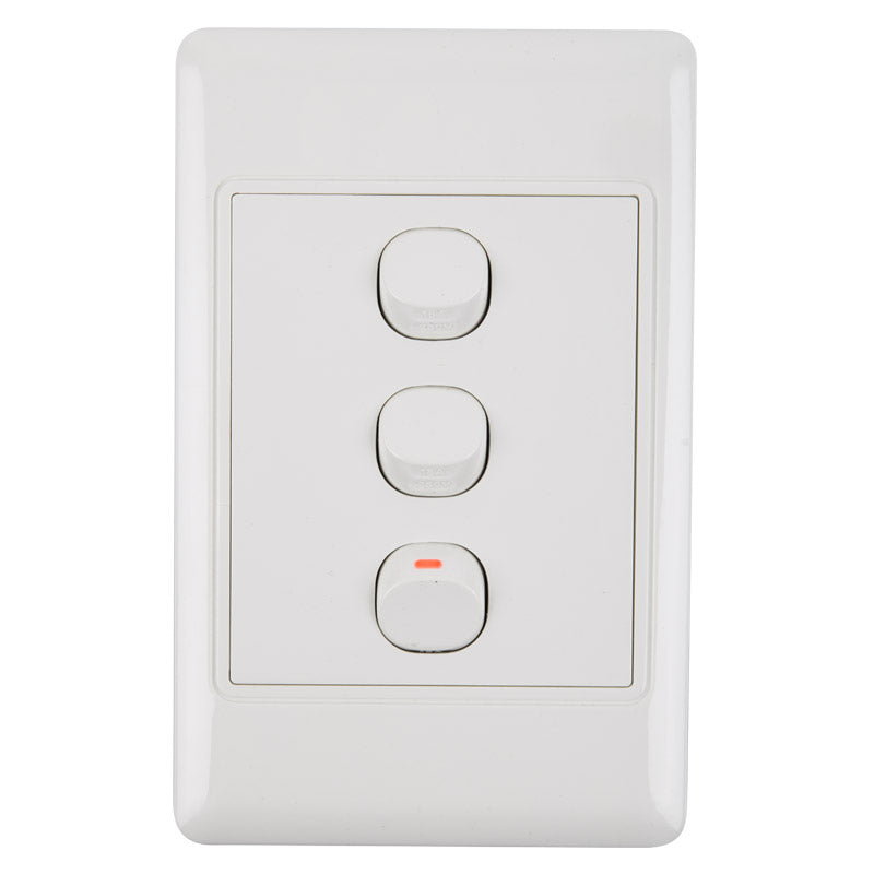 Nexus Light Switch With Cover 16 Amp 4 X2 1 Way 3 L