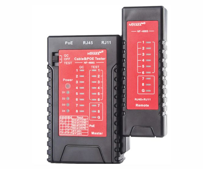 Network Cable Tester Rj45 / Rj11 With Poe Nf 468 S