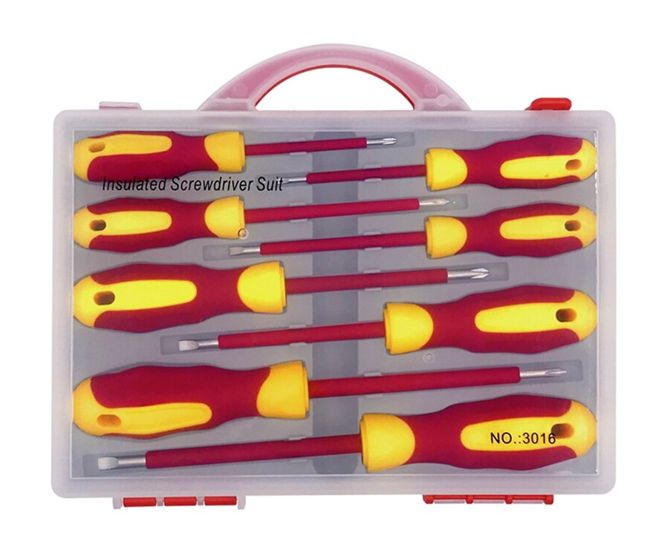8 Pcs Crv Screwdriver Set Chrome Vanadium Steel 3016