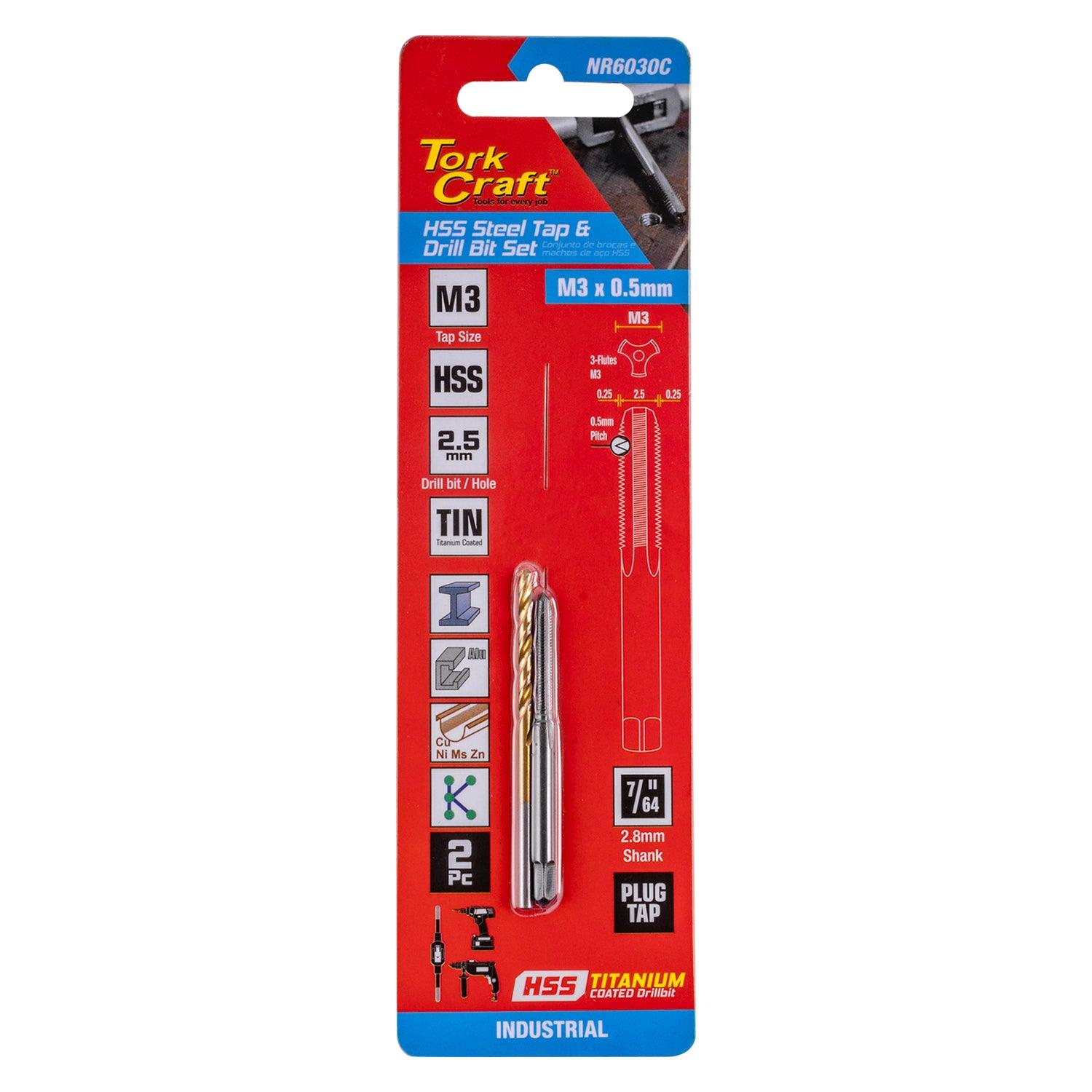 Tap Hss 3 X0.5 & Drill 2.5 Mm 2 Pc Set - Livestainable.co.za