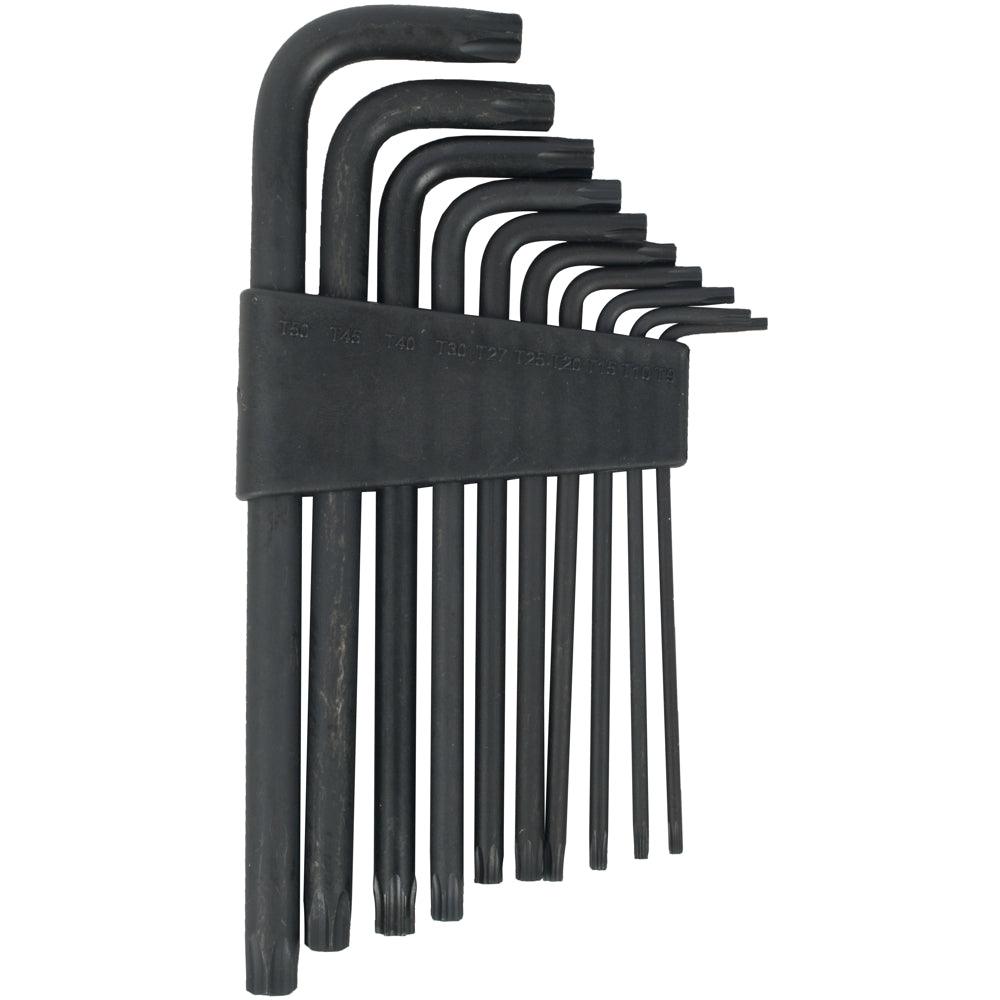 10 Pc Torx Key Set T9 T50 Cr V Carded - Livestainable.co.za