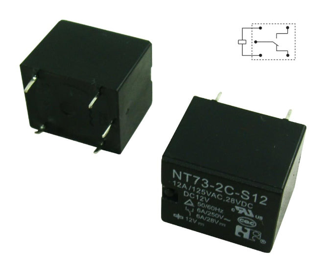 Relay Spdt 12 A 24 Vdc Rect 5 Pcb Nt73 2 C S12 Dc24 V
