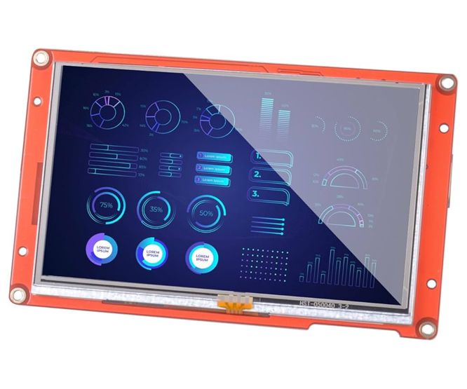 5 Inch Hmi Touch Display With Enclosure 184x140x37mm Nx8048 P050 011 R