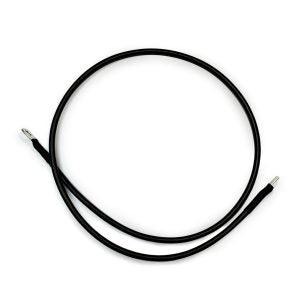 10mm2 7 AWG DC Charging and Battery Cable 100CM Black With 8mm Ring and Pin Lugs - Livestainable.co.za