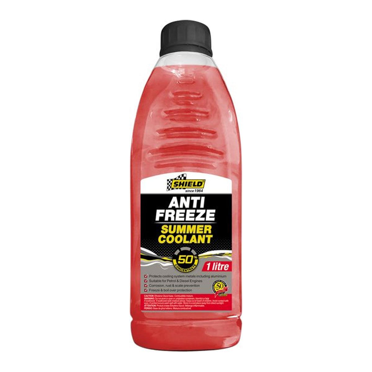 Shield Anti Freeze Summer Cooolant 50% Red 1 L - Livestainable.co.za