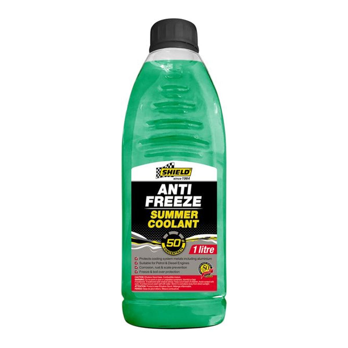 Shield Anti Freeze Summer Cooolant 50% Green 1 L - Livestainable.co.za