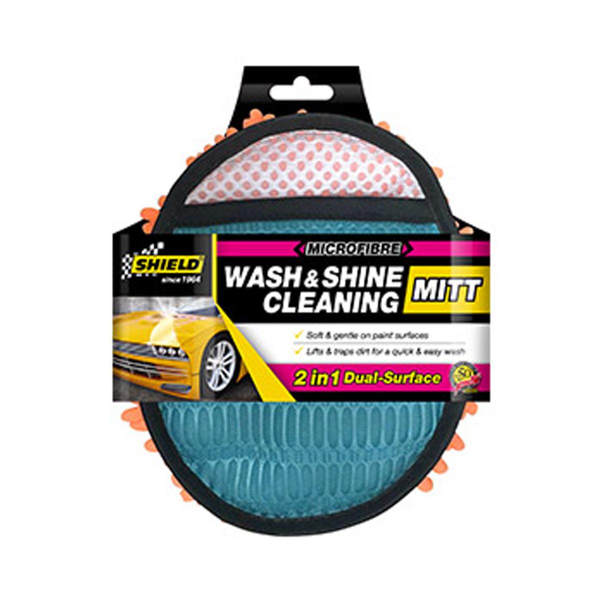 Shield Microfibre Wash & Shine Detailing Mitt Std - Livestainable.co.za