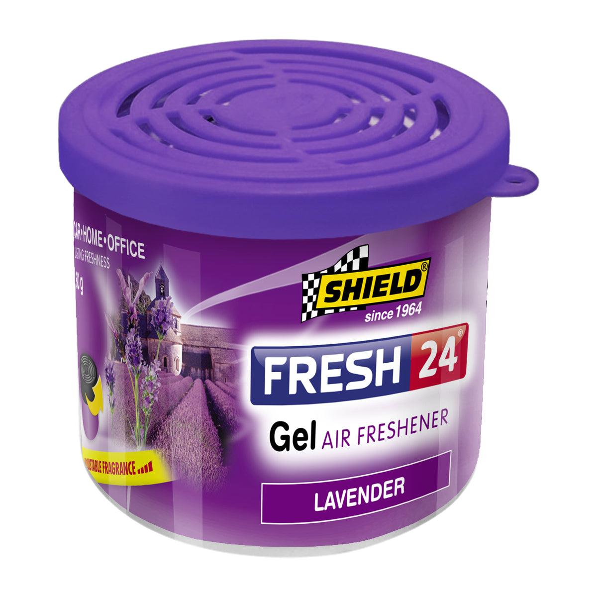 Shield Fresh 24 Gel Air Freshener Lavender 80 Gr - Livestainable.co.za