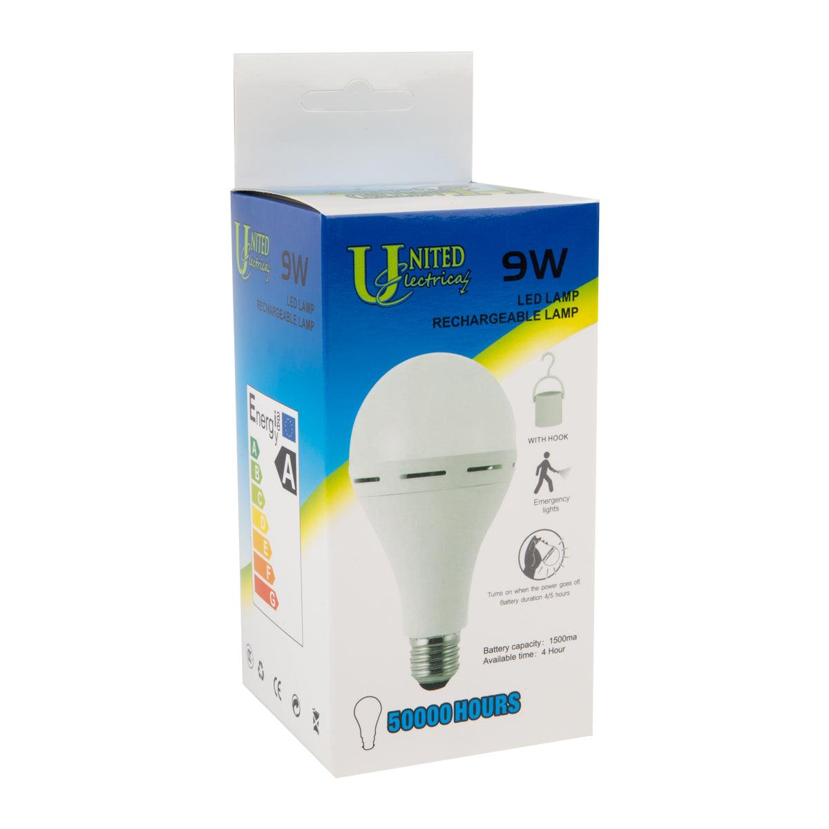 United Electrical Globe Rechargeable Es 9 W - Livestainable.co.za