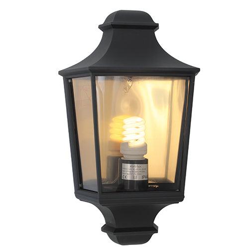 Hamlet Lantern 3 Panel Half Wall 230mm Black - Livestainable.co.za