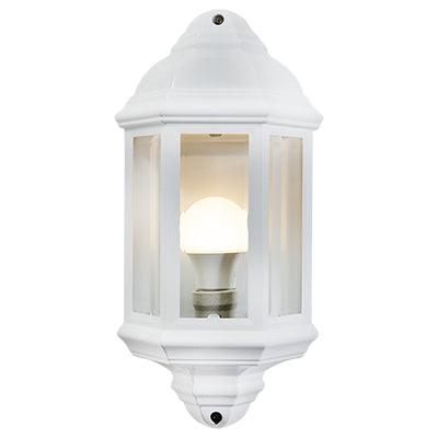 Lantern 3 Panel Half Wall White 1x E27 - Livestainable.co.za