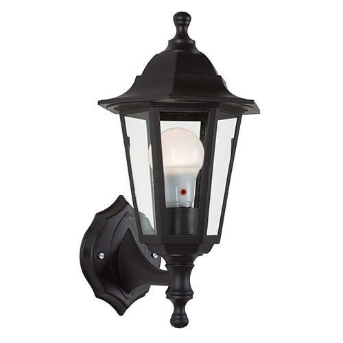 Plastic Lantern 6 Panel Up & Down Facing Black - Livestainable.co.za