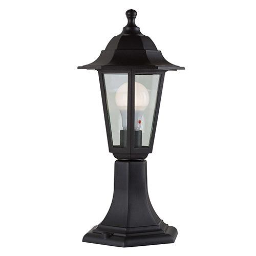 Plastic Lantern 6 Panel Pedestal Black - Livestainable.co.za