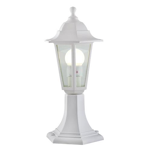 Plastic Lantern 6 Panel Pedestal White - Livestainable.co.za