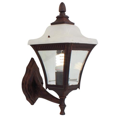 Lantern 4 Panel Up/Facing 190mm Brown Rust - Livestainable.co.za