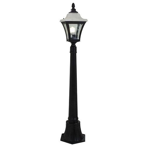 Lantern 4 Panel 1 Lt Pole 1105mm Black - Livestainable.co.za