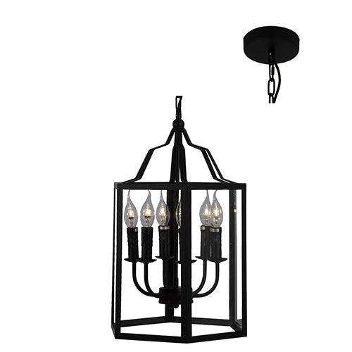 Iron Age Outdoor Pendant 350mm Black - Livestainable.co.za