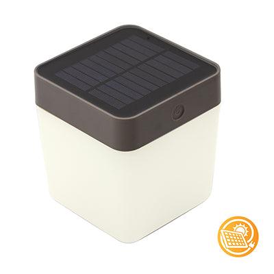 Solar Portable Tablecube Light Silver - Livestainable.co.za