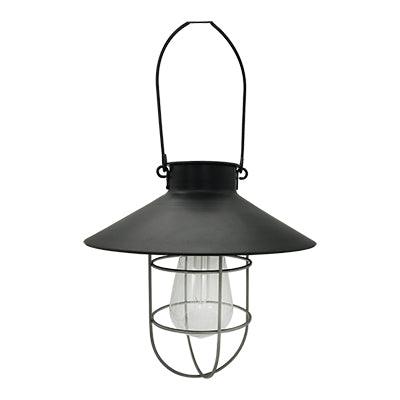 Solar Large Hanging Cage Lantern Black - Livestainable.co.za