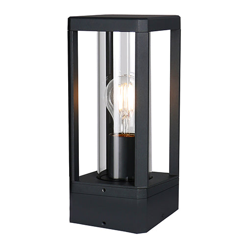 Eurolux Bhok Square Ali Outdoor Post Top With Clear Glass
