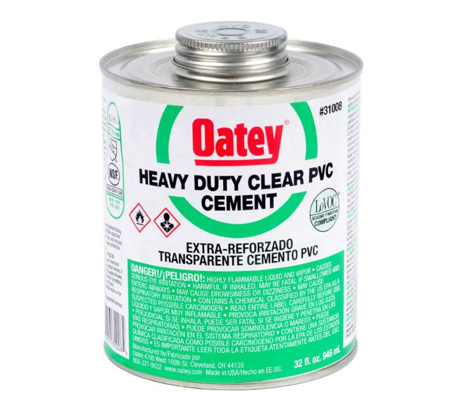 Heavy Duty Clear Pvc Cement Glue 118m L Sb 30850