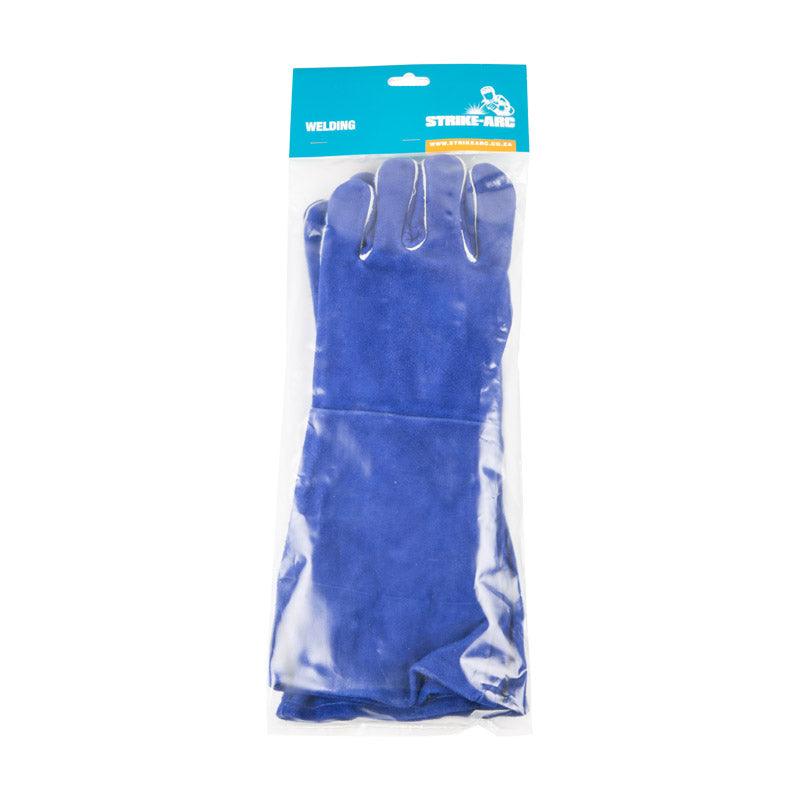 Strike Arc Welding Glove Dbl Palm Blu 40 Cm - Livestainable.co.za