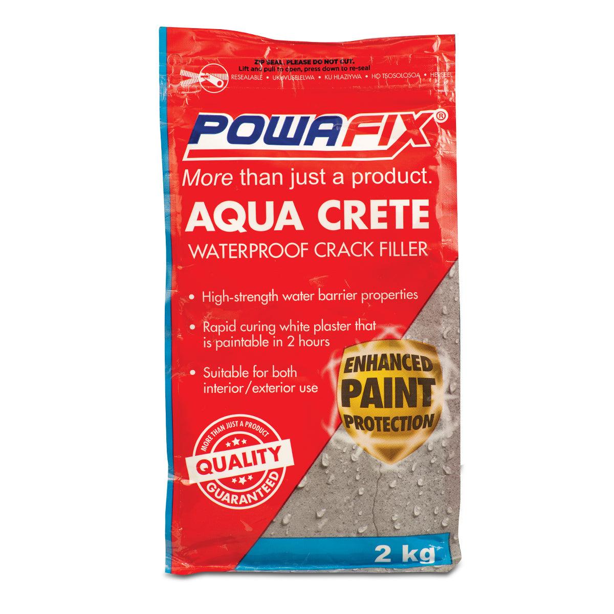 Powafix Aqua Crete Waterproof Crack Filler 2 Kg - Livestainable.co.za