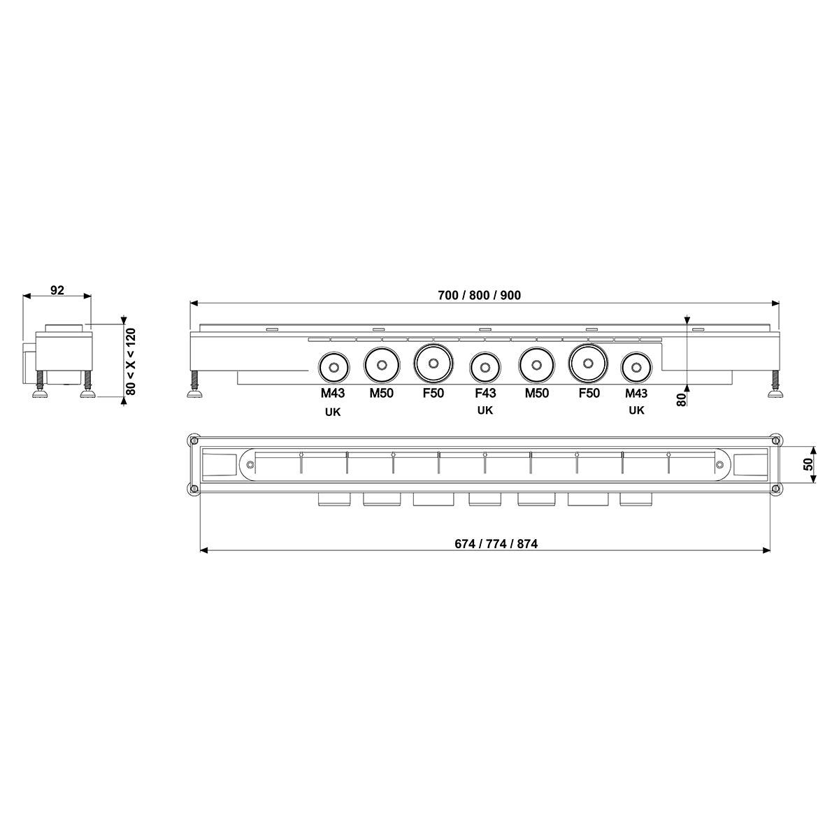 Wirquin Channel Venisio 'Comma' Grid 700 Mm - Livestainable.co.za