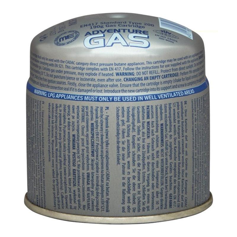 Cadac Gas Cartridge Piercable 190 G - Livestainable.co.za