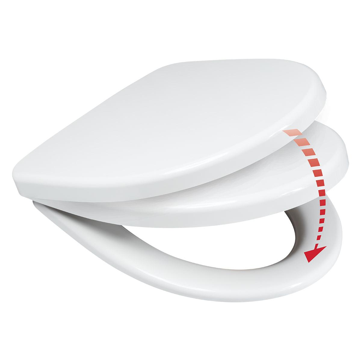 Wirquin Toilet Seat H 1 Soft Close Hng Wht (1.7 Kg) - Livestainable.co.za