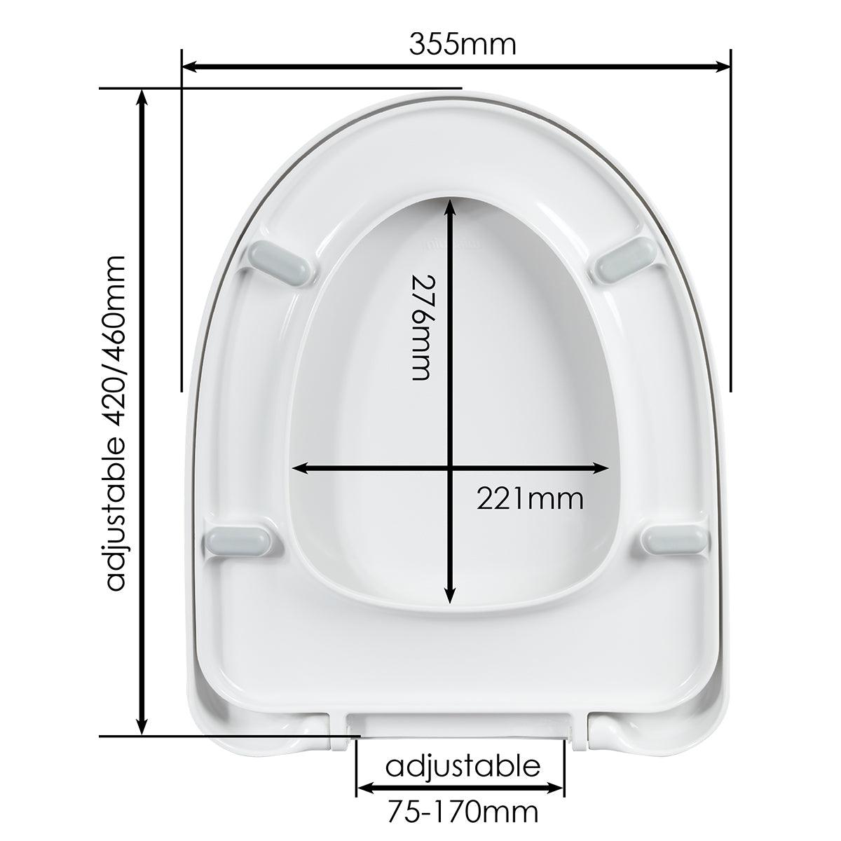 Wirquin Toilet Seat H 1 Soft Close Hng Wht (1.7 Kg) - Livestainable.co.za