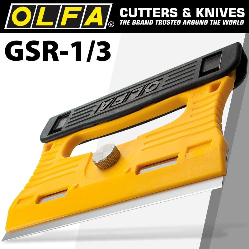 Olfa Professional Glass Scraper S/Steel Blade 120 Mmx18 Mm Inc 4 Blades - Livestainable.co.za