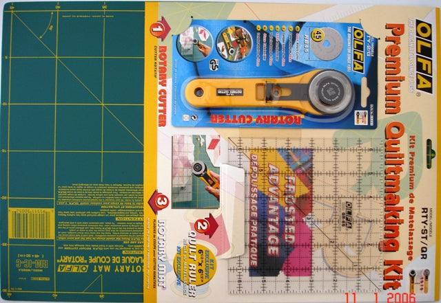 Olfa Quilting Kit With Rotary Cutter&Rule & Mat - Livestainable.co.za