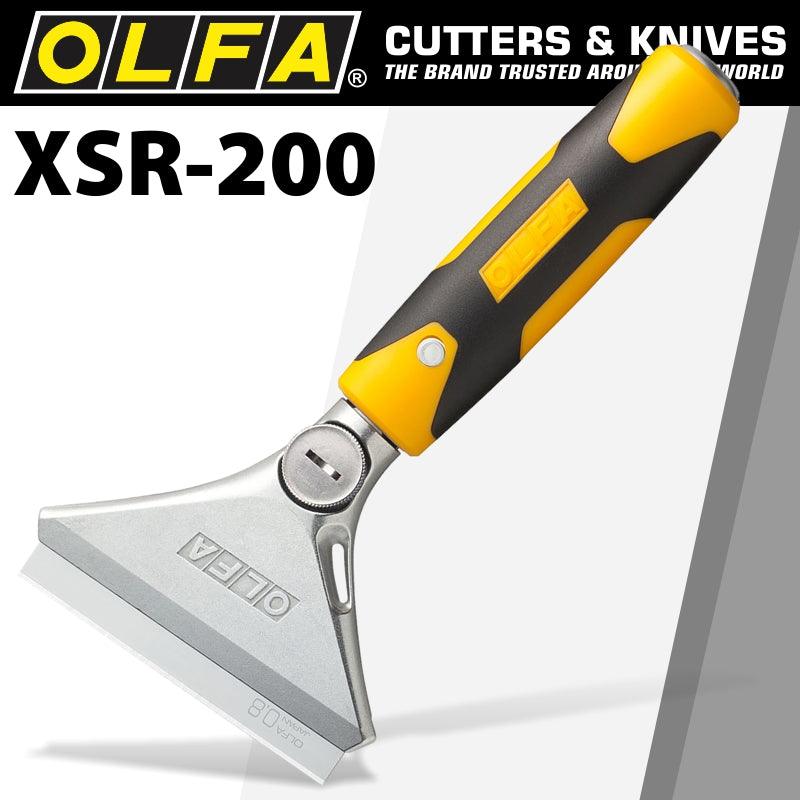 Olfa Heavy Duty Scraper 200 Mm With 0.8 Mm Blade And Safety Blade Cover - Livestainable.co.za