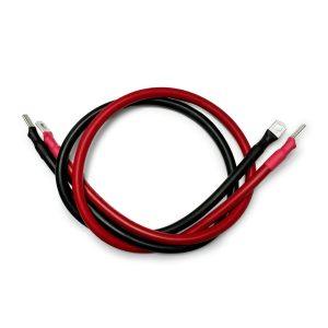 16mm2 5 AWG DC Battery Cable 60CM Red and Black Pair With 8mm Ring and Pin Lugs - Livestainable.co.za