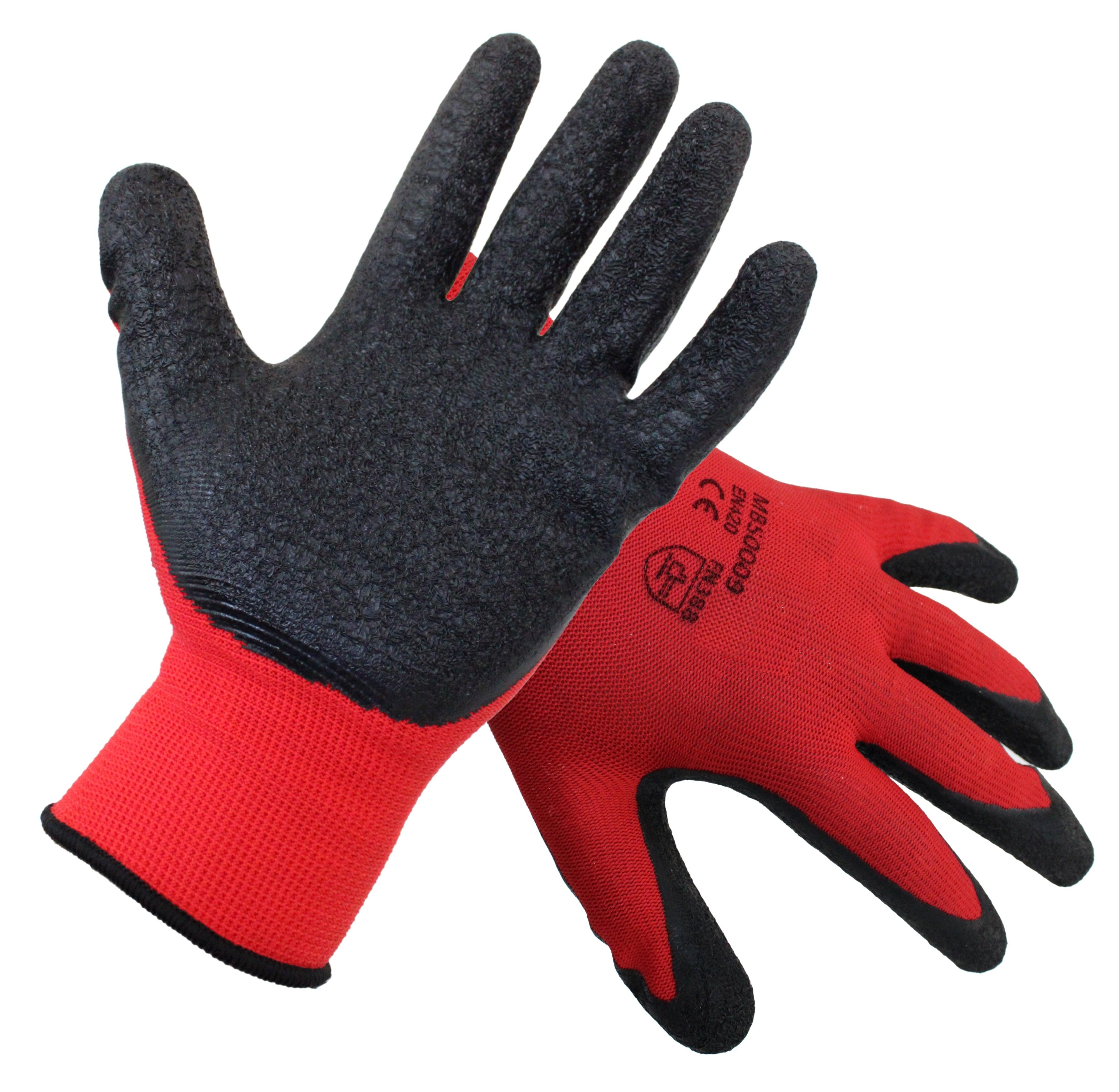 Glove Safety Latex Palm Coated Crinkle Size 10 - Livestainable.co.za